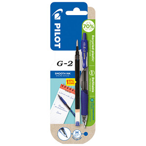 Image PILOT G2 Gelschreiber blau/transparent 0,4 mm, Schreibfarbe: blau, 1 Set