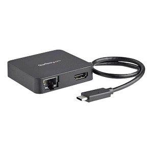 Image StarTech.com USB C/HDMI, RJ-45, USB 3.0 A, USB C Adapter 34 cm schwarz
