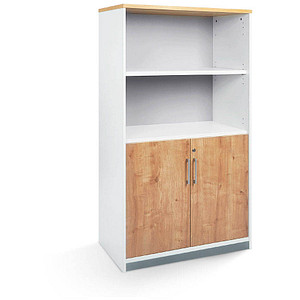 Image rocada Regalschrank, 1057AW08 weiß, eiche 3 Fachböden 90,0 x 45,0 x 156,0 cm