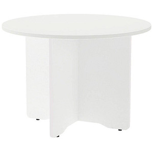 Image rocada Mehrzwecktisch weiß rund, Säulenfuß weiß, 100,0 x 100,0 x 72,0 cm