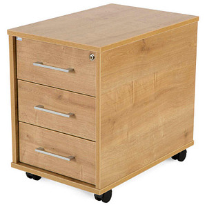 Image rocada Mobiler Rollcontainer eiche 3 Auszüge 40,0 x 60,0 x 58,0 cm