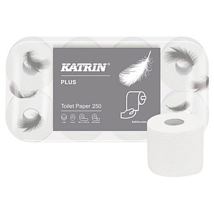 Image KATRIN Toilettenpapier PLUS 250 3-lagig 48 Rollen