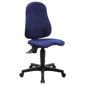 Image Topstar Bürostuhl Ortho Point, PO90G26 Stoff blau, Gestell schwarz
