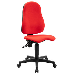 Image Topstar Bürostuhl Ortho Point, PO90G21 Stoff rot, Gestell schwarz