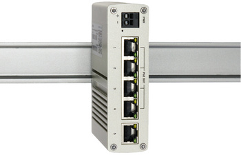 Image W&T Industrial Gigabit Ethernet PoE Switch, 5-Port