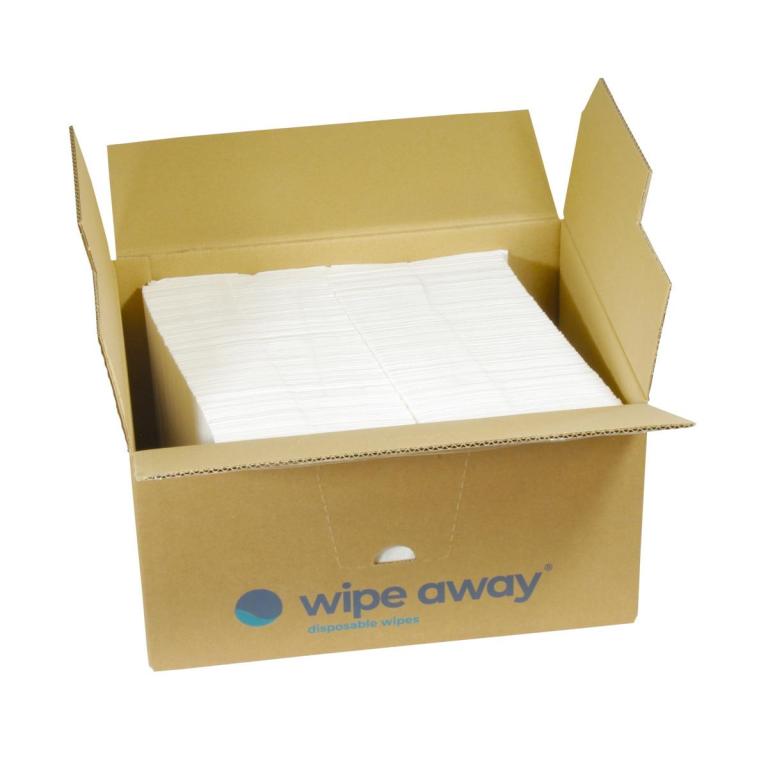 Image Wischtuch/Poliertuch "wipe away® Viscotex" Z-Falz Vlies, 70 g/m², 38 cm x 30 cm, weiß | 250 Blatt 