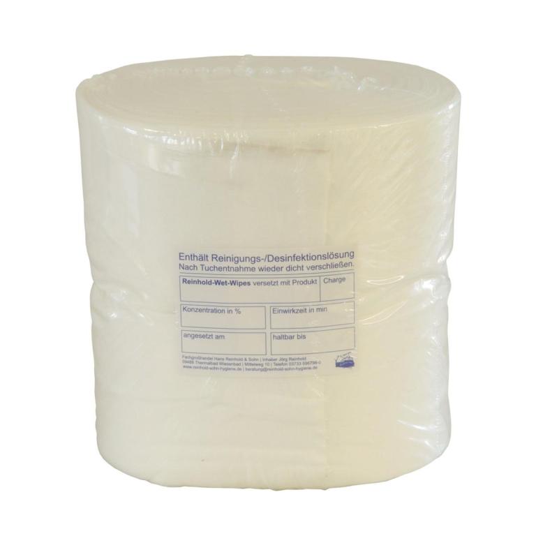Image Vliestücher/Vliestuchrolle "Reinhold-Wet-Wipes" 30 x 30 cm | 80 Tücher zum Tränken mit Desinfektions- oder Reinigungsmittel
