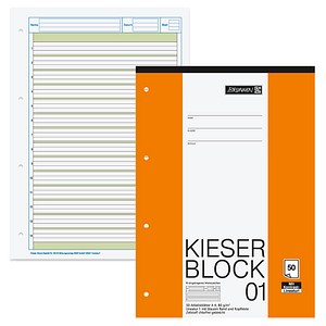 Image BRUNNEN Arbeitsblock Kieserblock gelocht DIN A4 liniert Lineatur 1.Schuljahr