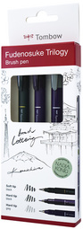 Image Tombow Kalligraphie-Stift Fudenosuke Trilogy, 3er Set