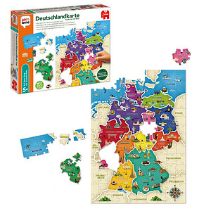 Image Jumbo ich lerne Deutschlandkarte Puzzle, 130 Teile