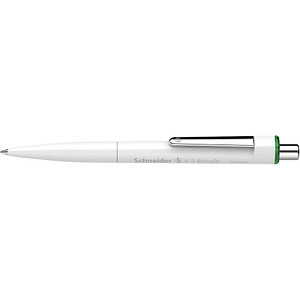 Image Schneider Kugelschreiber K3 Biosafe weißSchreibfarbe grün, 10 St.