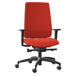 Image Dauphin Bürostuhl Indeed operator Stoff orange, Gestell schwarz