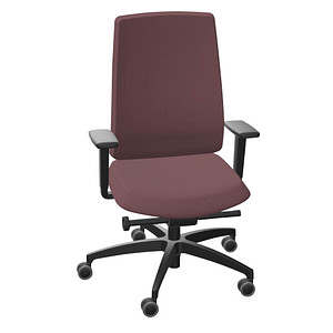 Image Dauphin Bürostuhl Indeed operator Stoff braun, Gestell schwarz