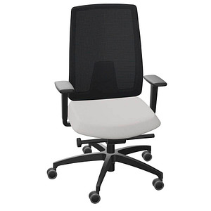 Image Dauphin Bürostuhl Indeed mesh Stoff grau, Gestell schwarz