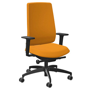 Image Dauphin Bürostuhl Indeed operator Stoff orange, Gestell schwarz
