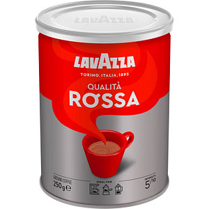 Image LAVAZZA Qualita Rossa Kaffee, gemahlen Arabica- und Robustabohnen 250,0 g