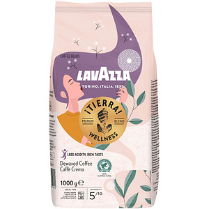 Image LAVAZZA Tierra Wellness Kaffeebohnen Arabica- und Robustabohnen mild 1,0 kg