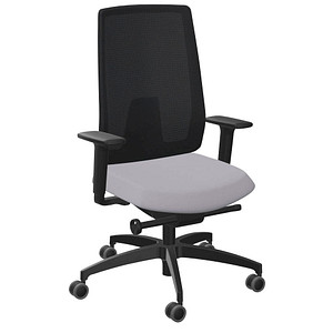 Image Dauphin Bürostuhl Indeed mesh Stoff grau, Gestell schwarz