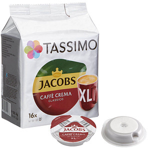 Image TASSIMO JACOBS CAFFÈ CREMA CLASSICO XL Kaffeediscs 16 Portionen