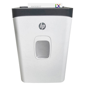 Image HP OneShred Auto 200CC Aktenvernichter mit Partikelschnitt P-4, 4,3 x 12 mm, bis 200 Blatt, weiß