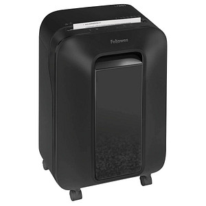 Image AKTION: Fellowes Powershred LX 201 Aktenvernichter mit Partikelschnitt P-5 2 x 12 mm 11 Blatt schwarz mit CashBack