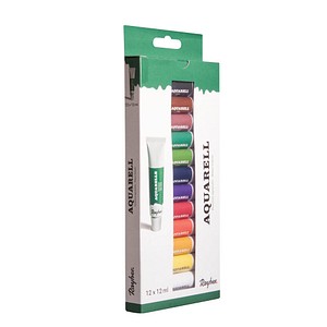 Image Rayher Künstler-Set Aquarellfarben farbsortiert 12 x 12,0 ml