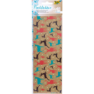 Image folia Transparentpapier Tischlichter X-Mas 10,0 x 27,0 cm 115 g/qm, 10 Blatt