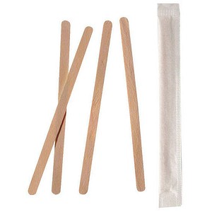 Image PAPSTAR Holz-Rührstäbchen "pure", Länge: 140 mm