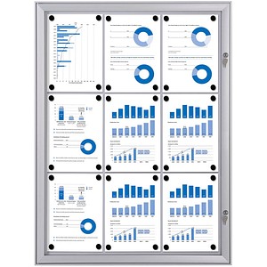 Image Showdown® Displays Schaukasten S alu 9x DIN A4