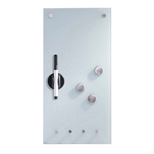 Image Zeller Glas-Magnettafel 20,0 x 40,0 cm weiß