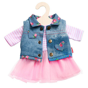 Image Heless® Tüllkleid mit Jeansweste Puppenzubehör