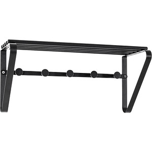 Image HAKU Möbel Wandgarderobe 19557 schwarz Metall 5 Haken 45,0 x 20,0 cm