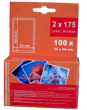 Image Laminiertaschen Kreditformat 2 x 80 mircon - 100 Laminiertaschen