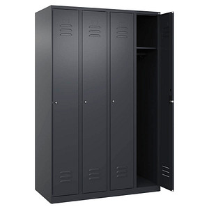 Image CP Spind Classic Plus anthrazitgrau 080000-40-S10026, 4 Schließfächer 120,0 x 50,0 x 185,0 cm