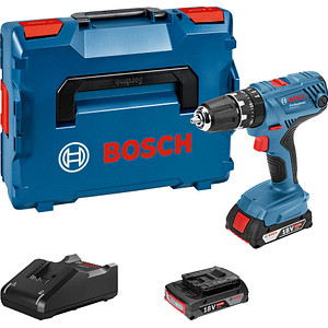 Image BOSCH Professional GSB 18V-21 Akku-Schlagbohrschrauber-Set 18,0 V, mit 2 Akkus