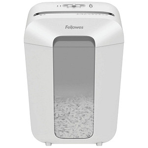 Image Fellowes Powershred LX70 Aktenvernichter mit Partikelschnitt P-4, 4 x 40 mm, bis 11 Blatt, weiß