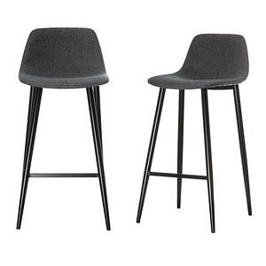Image PAPERFLOW Barhocker MUST, 2er Set, grau