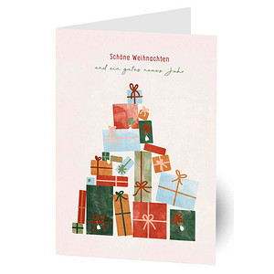 Image LUMA Weihnachtskarte Geschenke DIN B6