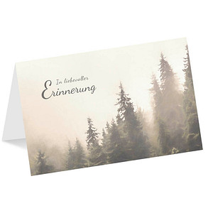 Image LUMA Trauerkarte Nebelwald DIN B6