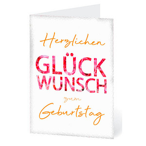 Image LUMA Geburtstagskarte Schrift DIN B6 Schrift
