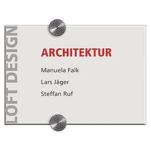 Image DURABLE Türschild CRYSTAL SIGN, (B)210 x (H)148 mm