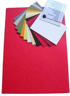 Image Deckblätter Lederkarton A4 weiss - 100 Deckblätter