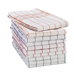 Image HYGOSTAR Küchentuch "KARO", Baumwolle, farbig sortiert