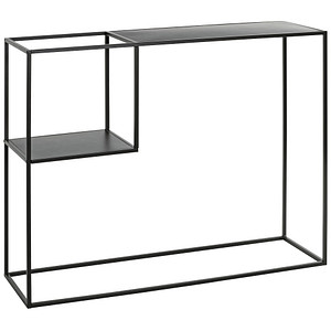 Image HAKU Möbel Konsolentisch Metall schwarz 100,0 x 30,0 x 80,0 cm