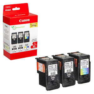 Image Canon PG-540Lx2/CL-541XL  schwarz, color Druckköpfe, 3er-Set