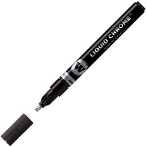 Image MOLOTOW LIQUID CHROME™ Calligraphy Acrylstift silber 3,0 mm, 1 St.