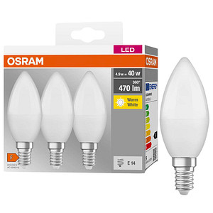 Image 3 OSRAM LED-Lampen Base CLASSIC B40 Multipack E14 4,9 W matt