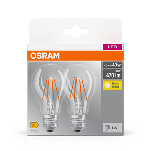 Image 2 OSRAM LED-Lampen Base CLASSIC A40 Multipack E27 4 W klar