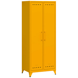 Image BISLEY Stahlschrank Fern Maxi FERMAX642 gelb 70,0 x 51,0 x 180,0 cm, aufgebaut
