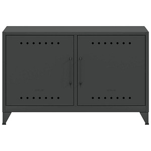 Image BISLEY Sideboard Fern Cabby, FERCAB634 anthrazitgrau 4 Fachböden 114,0 x 40,0 x 72,5 cm